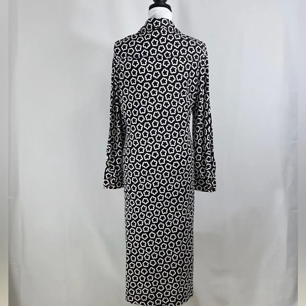 Tory Burch floral-print midi shirtdress size 12